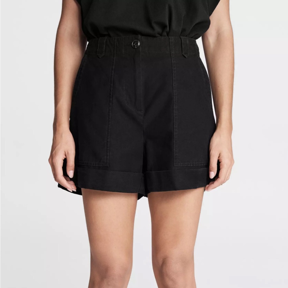 Rag & Bone Demi Cotton Field Short, Black, 32